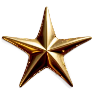 a gold star on a white background
