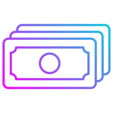 a stack of money icon