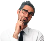 a man in a white shirt and tie with glasses
