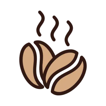 a coffee bean icon