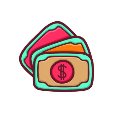 a wallet with a dollar sign on it