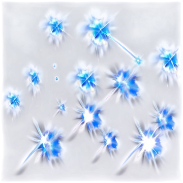 a bunch of blue and white fireworks