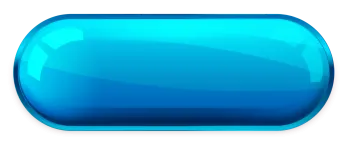 a blue glass button on a white background
