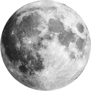 a full moon on a white background