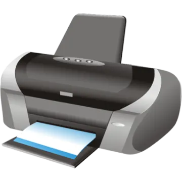 a printer on a white background