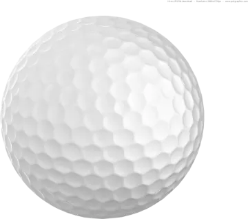 a golf ball on a white background