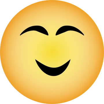a smiley face with a smile in the middle