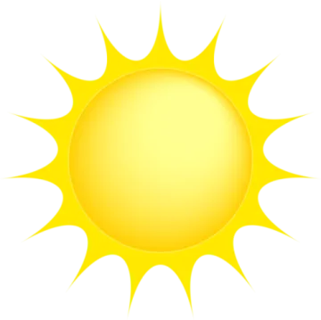 a yellow sun clipart