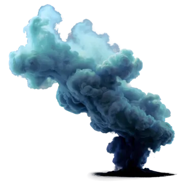 a black cloud of smoke on a white background