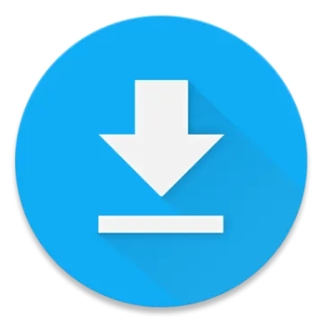 a blue circle with an arrow icon on it