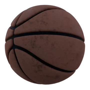 a basketball ball on a white background