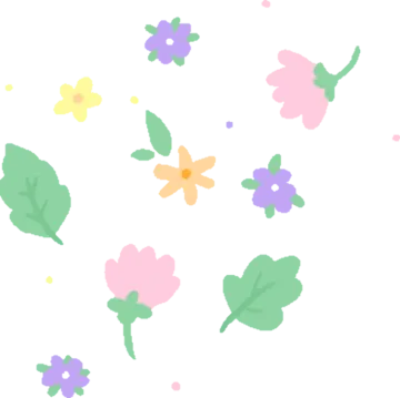 a bunch of flowers on a white background
