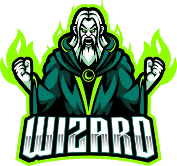 a wizard with his hands up in the air