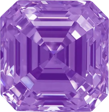 an purple diamond with a white background