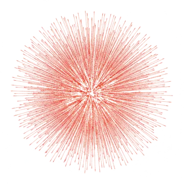 a drawing of a star burst on a white background