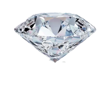 a diamond on a white background