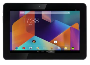 a tablet with the google logo on it
