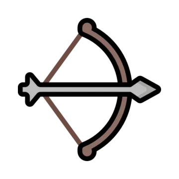a bow and arrow icon