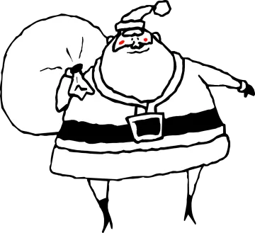 santa claus coloring pages