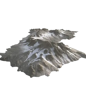 an image of a snow covered mountain
