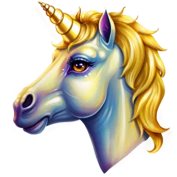 an illustration of a unicorn's head