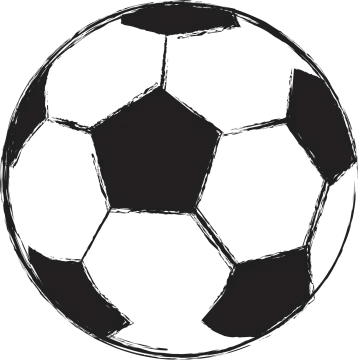 a soccer ball on a white background