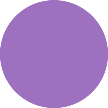 a purple circle with a white background