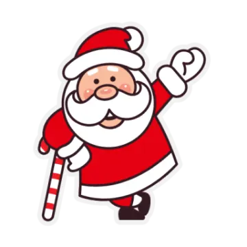 santa claus sticker