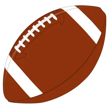 a football ball on a white background