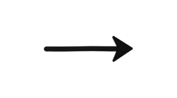 a black arrow on a white background