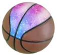 a basketball ball with stars on it