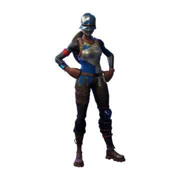 an image of a woman in a blue outfit