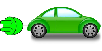 a green car with the word electric on it