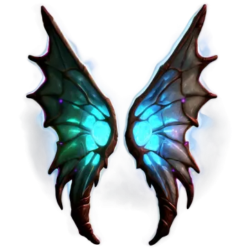 a pair of wings on a white background