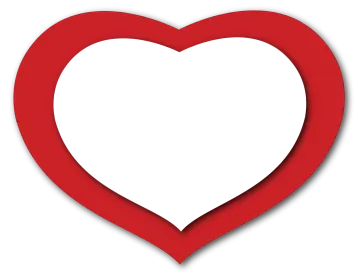 a red heart cut out of paper