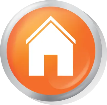 an orange button with a white house icon