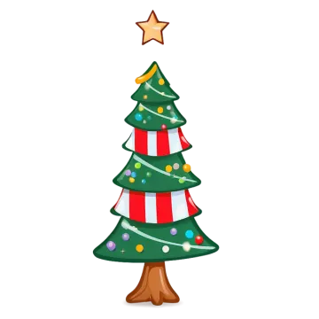 a christmas tree with a star on top