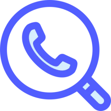 a magnized icon of a phone