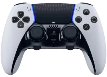 a close up of a white xbox controller