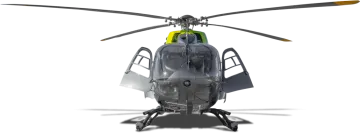 a helicopter on a white background