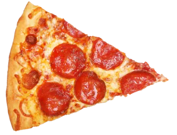 a slice of pepperonie pizza