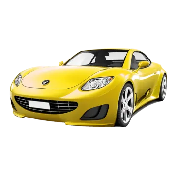 a yellow sports car