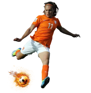 a young girl kicking a soccer ball in the air