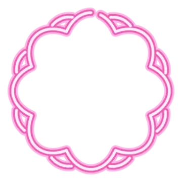 a pink frame on a white background