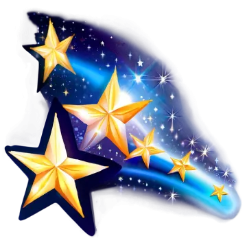 three gold stars on a white background