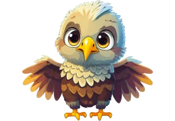 an illustration of an owl with big eyes
