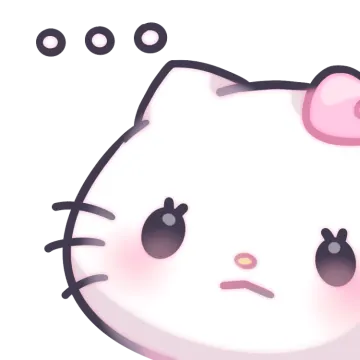 an image of a hello kitty with pink hair