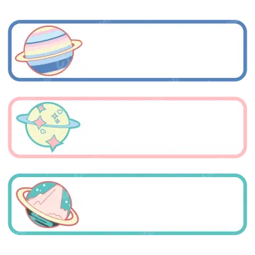 free printable space name tags