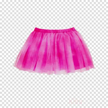 a pink tutu skirt on a transparent background
