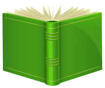 a green book clipart